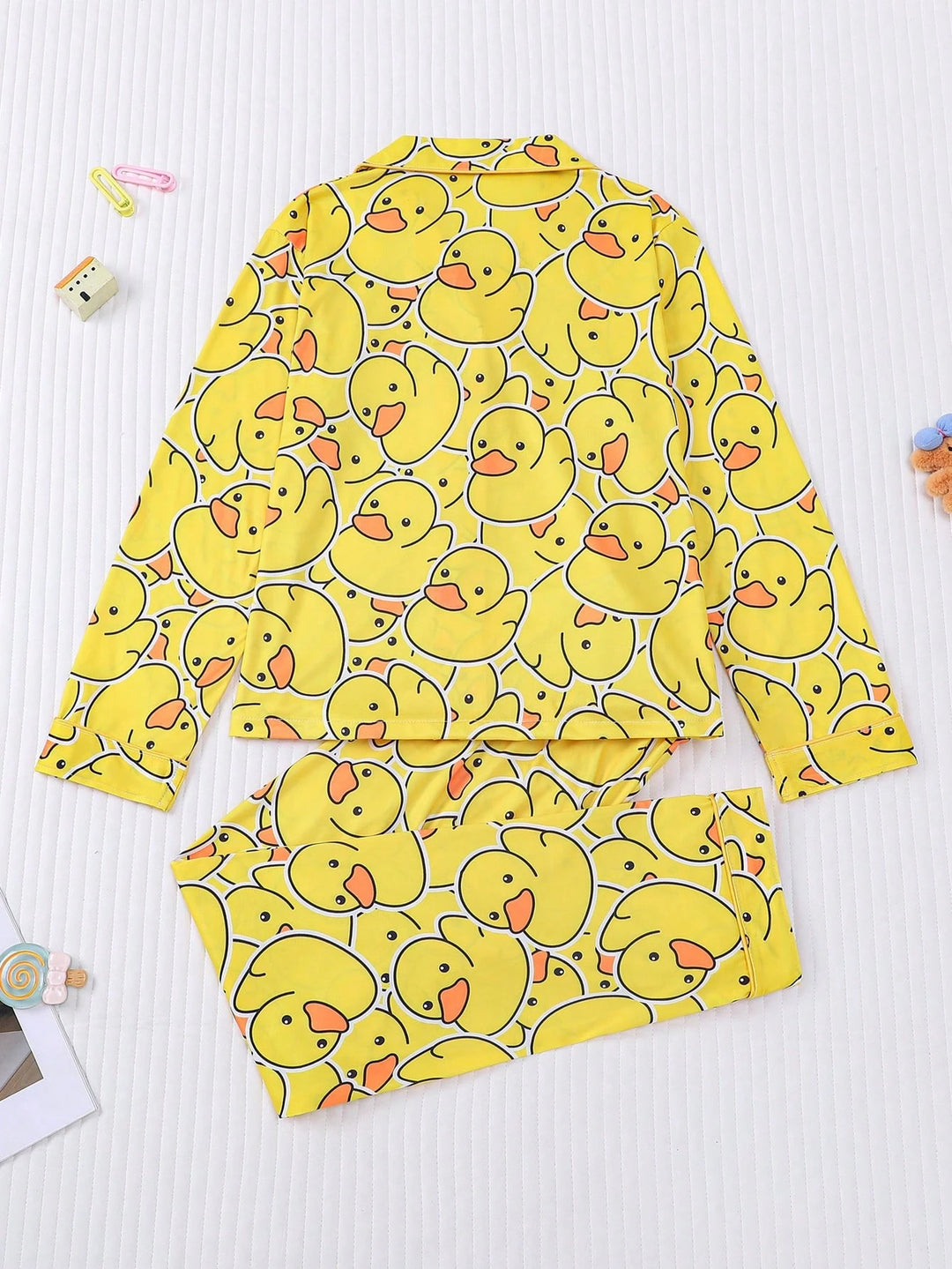 Compleu pijamale SHEIN, galben