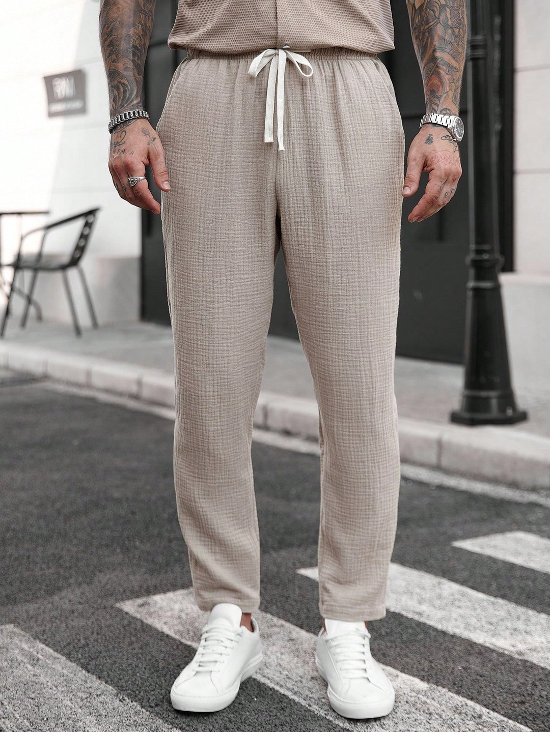 Pantaloni SHEIN, maro