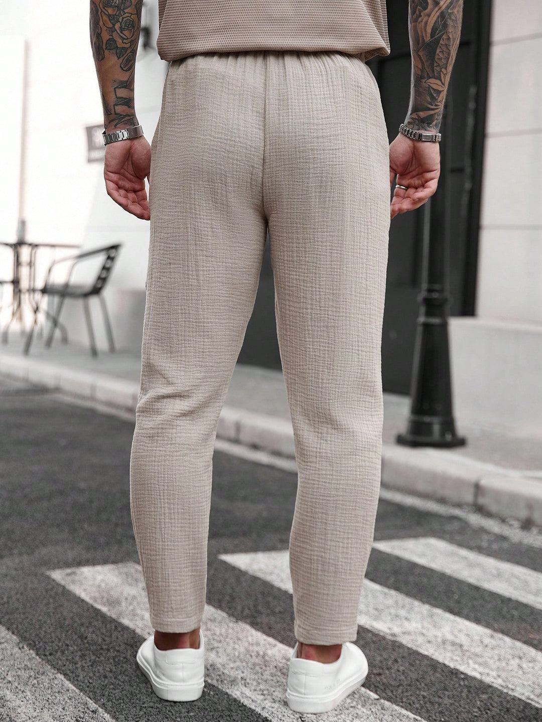 Pantaloni SHEIN, maro