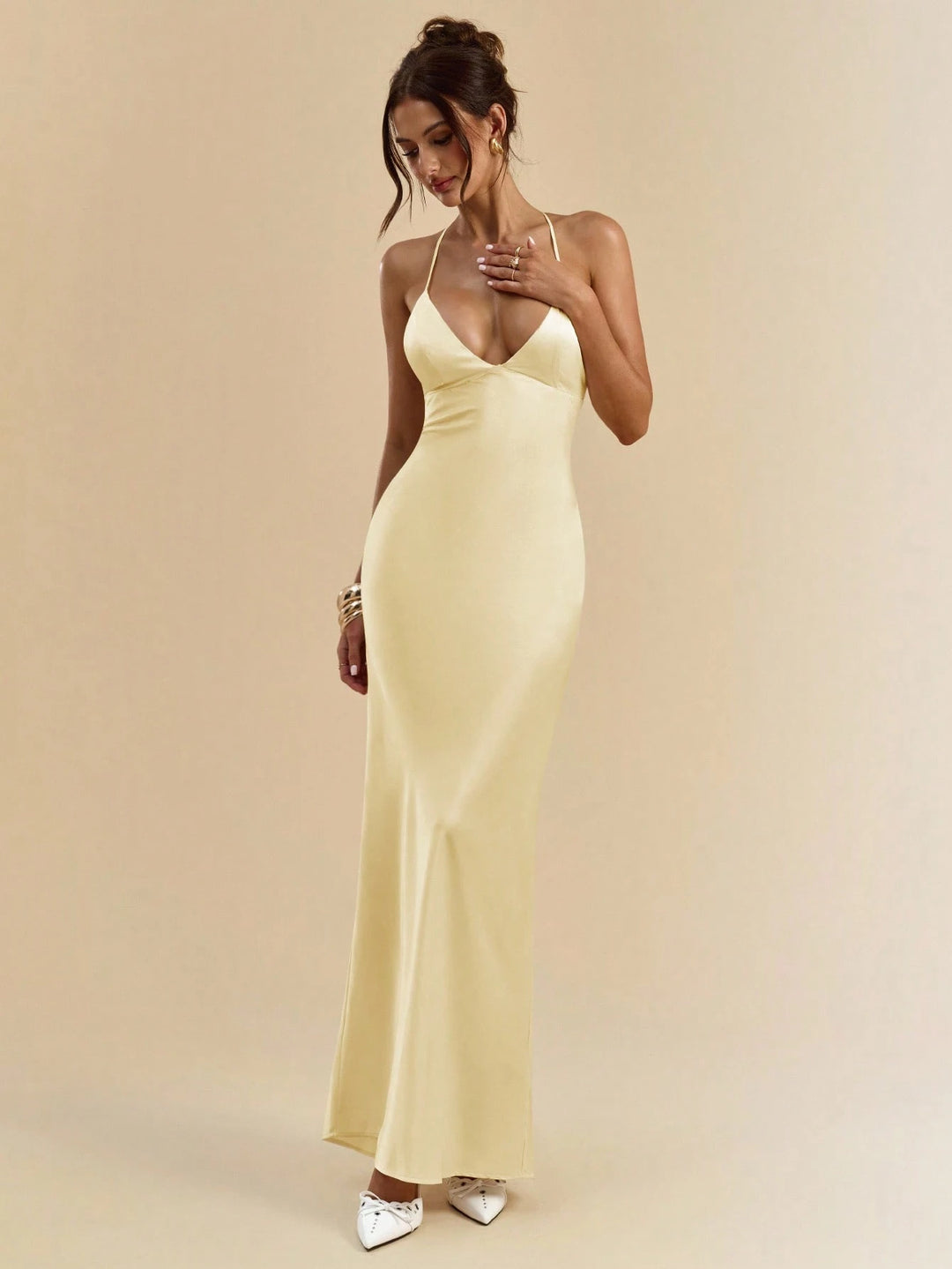 Rochie maxi SHEIN, galben