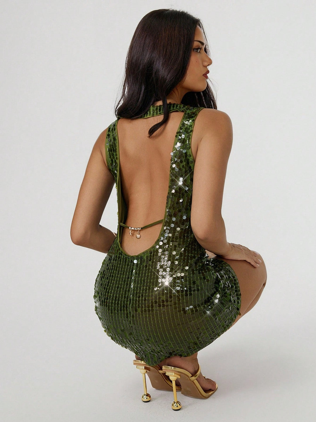 Rochie mini SHEIN, verde