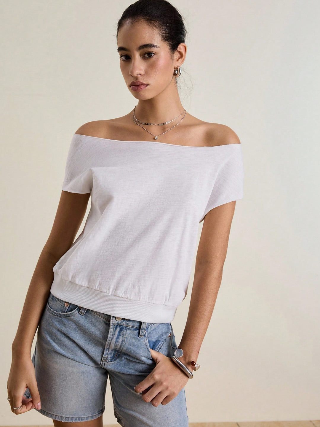 Top SHEIN, fehér