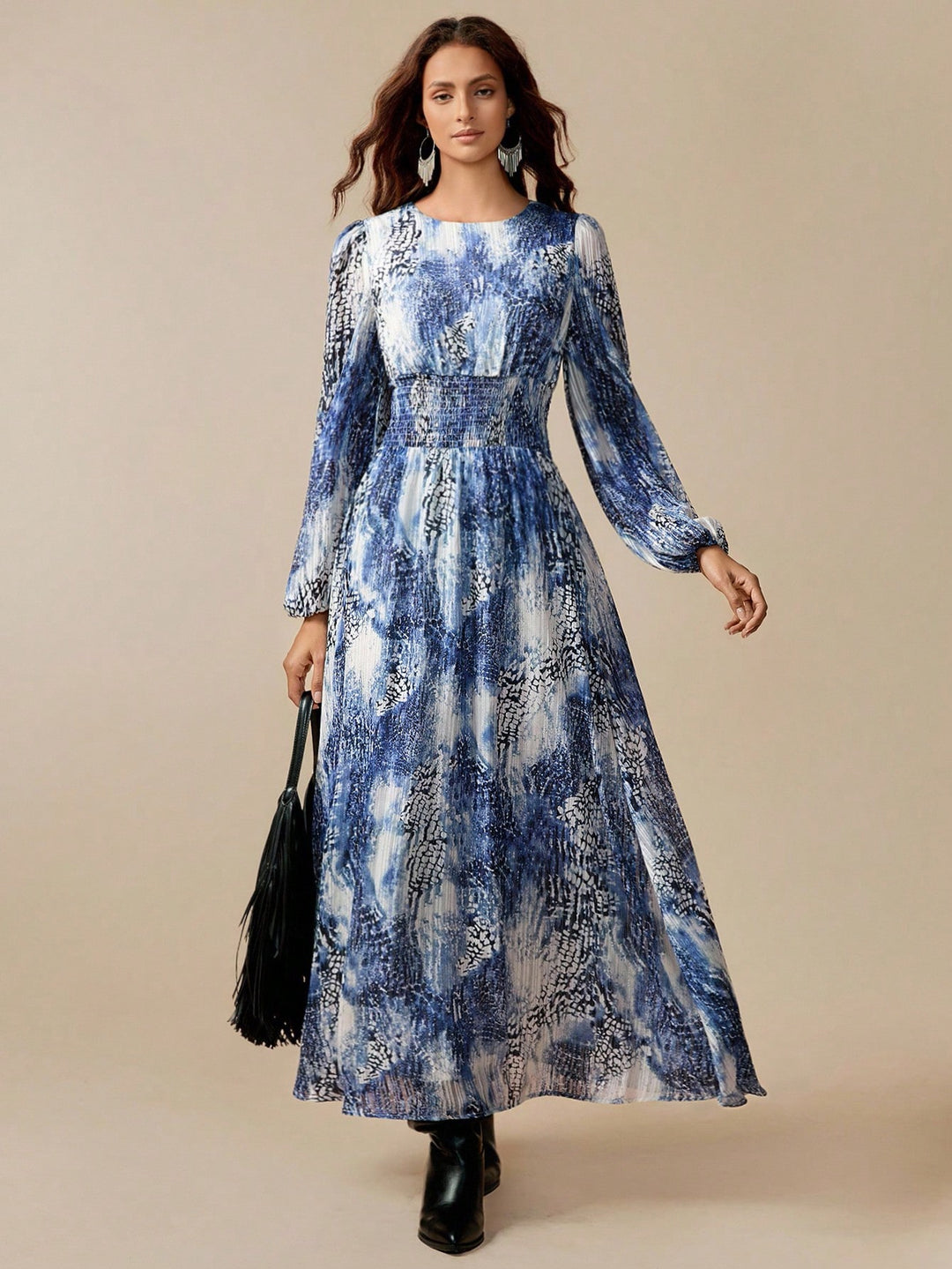 Rochie maxi SHEIN, albastru