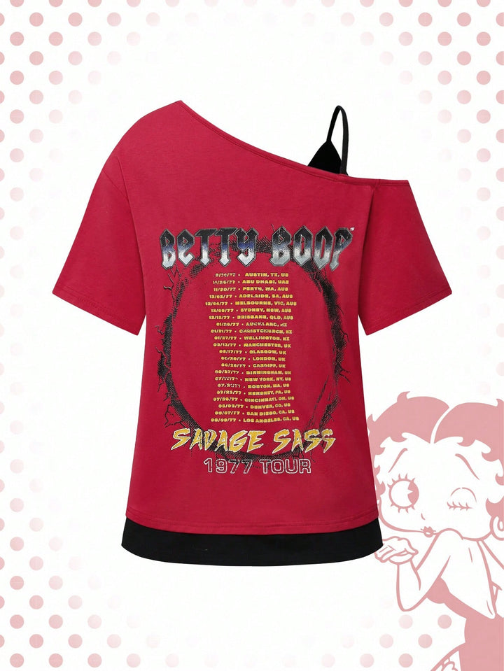 Tricou SHEIN, vișiniu