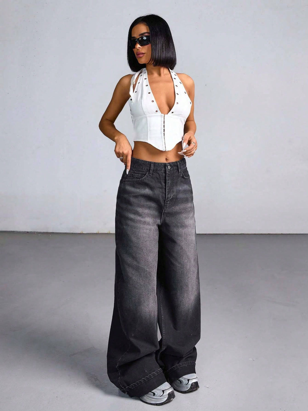 Jeans SHEIN, gri