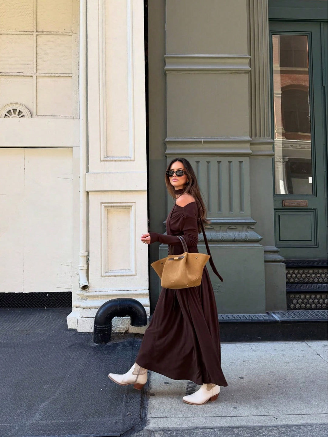 Rochie maxi SHEIN, maro