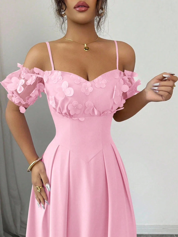 Rochie maxi SHEIN, roz