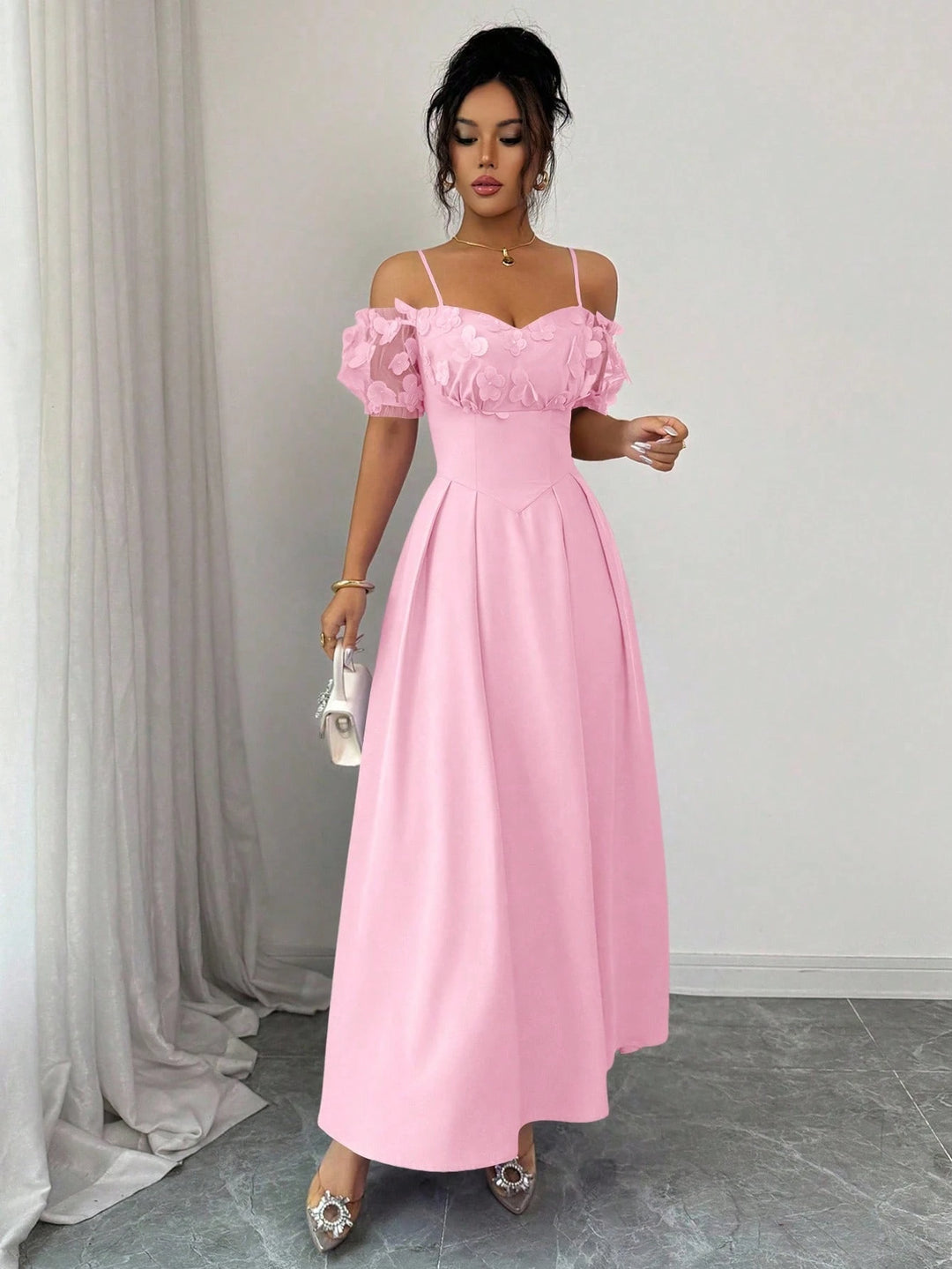 Rochie maxi SHEIN, roz