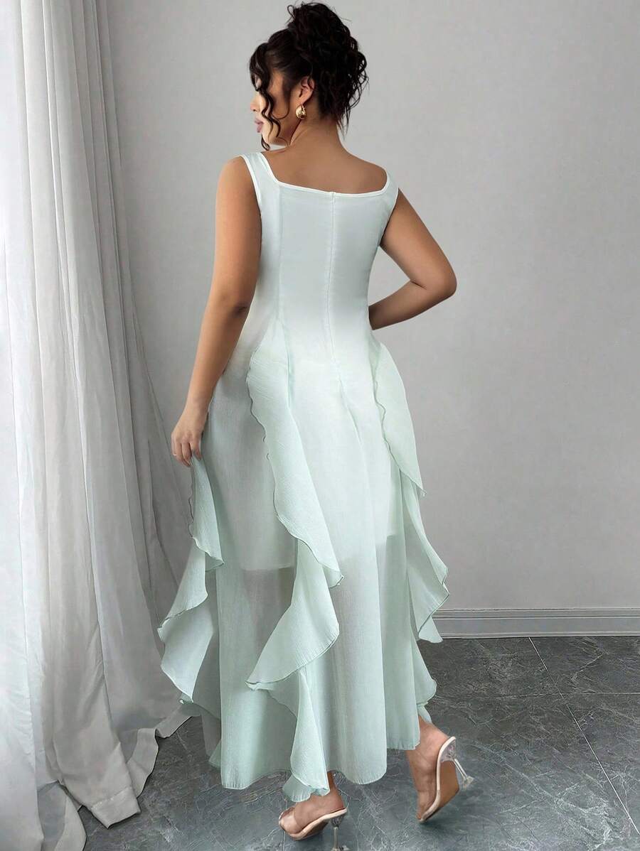 Rochie midi SHEIN, verde