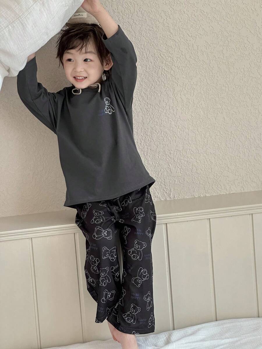 Compleu pijamale SHEIN, gri