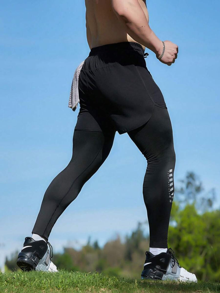Leggings 2 în 1 SHEIN, fekete
