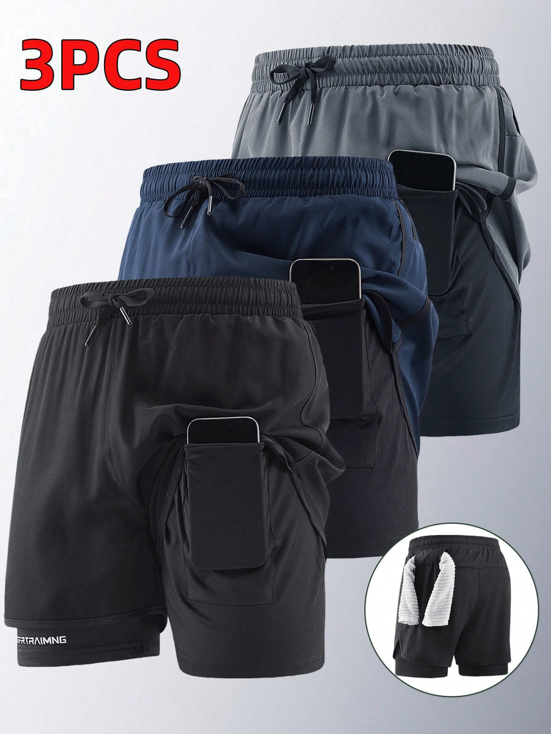 Pantaloni scurți SHEIN, negru