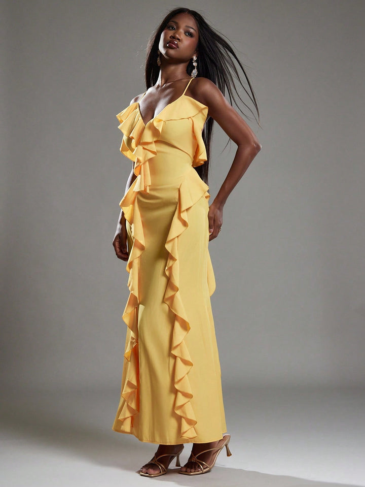 Rochie maxi SHEIN, galben