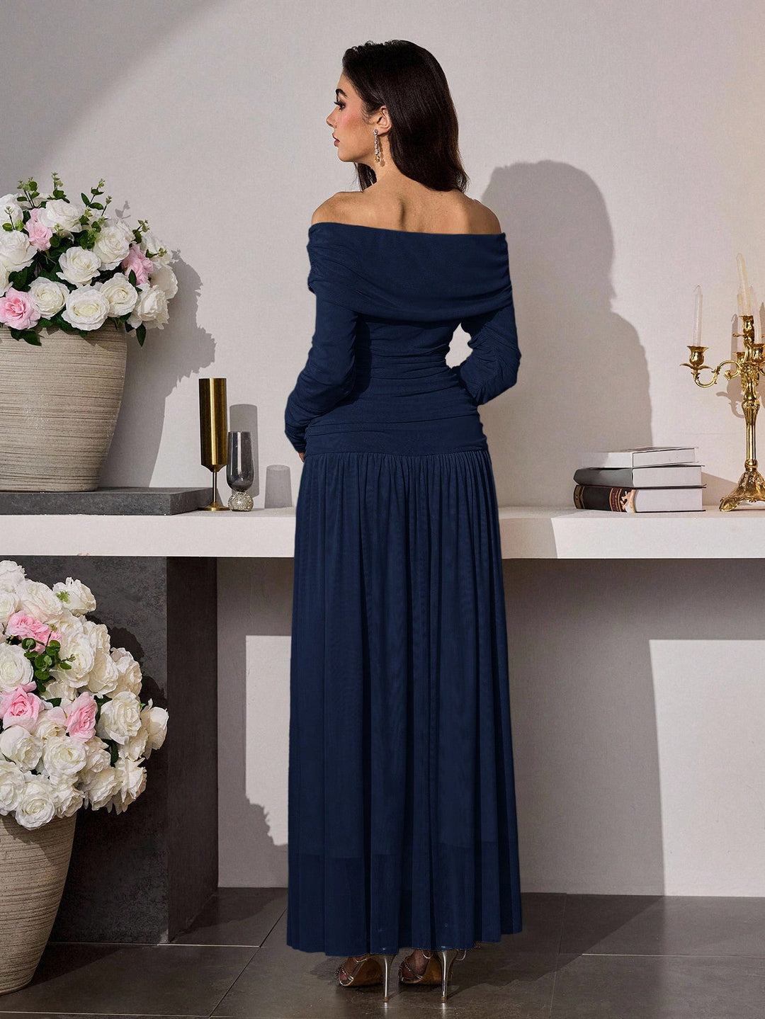 SHEIN Maxi ruha, kék
