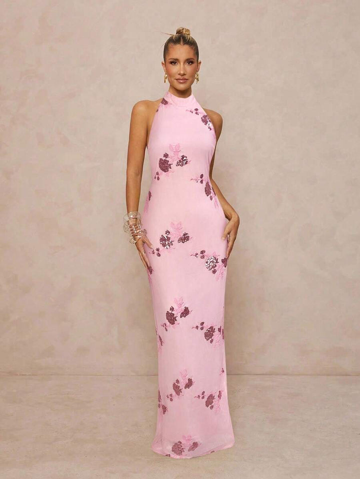 Rochie maxi SHEIN, roz