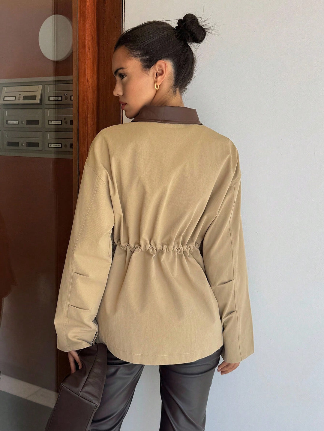 SHEIN kabát, khaki