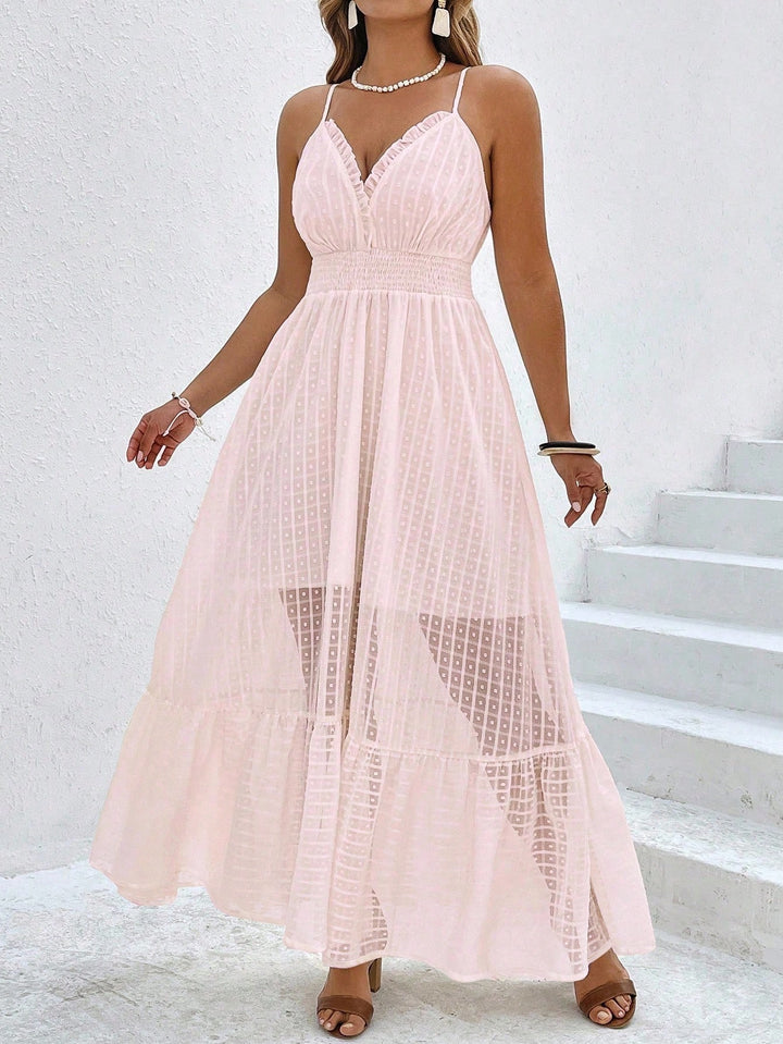 Rochie midi Shein, roz