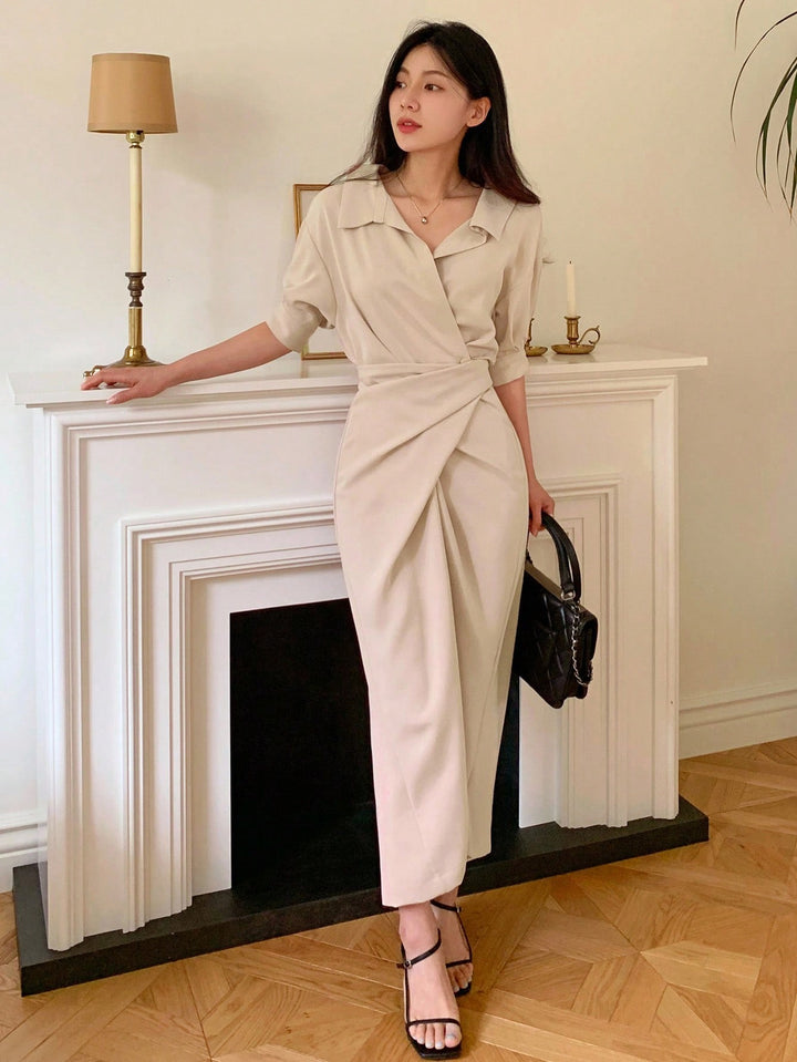 Rochie midi SHEIN, roz