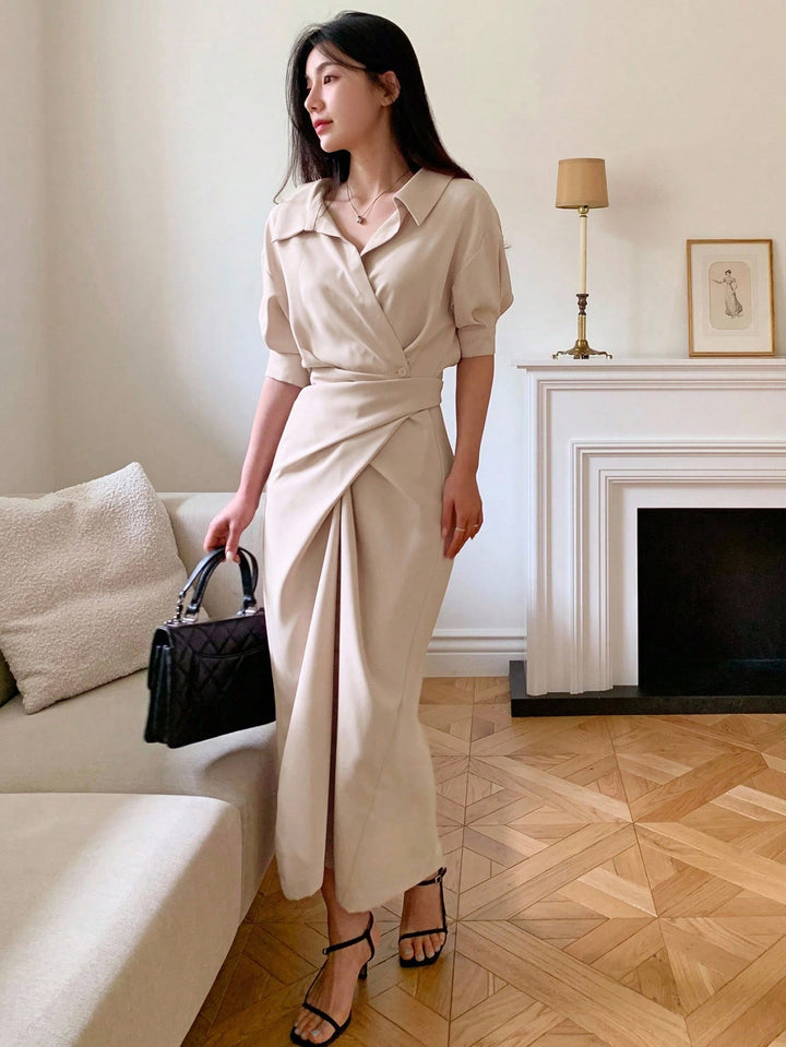 Rochie midi SHEIN, roz