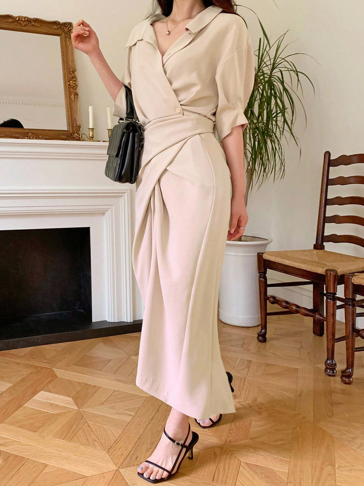 Rochie midi SHEIN, roz