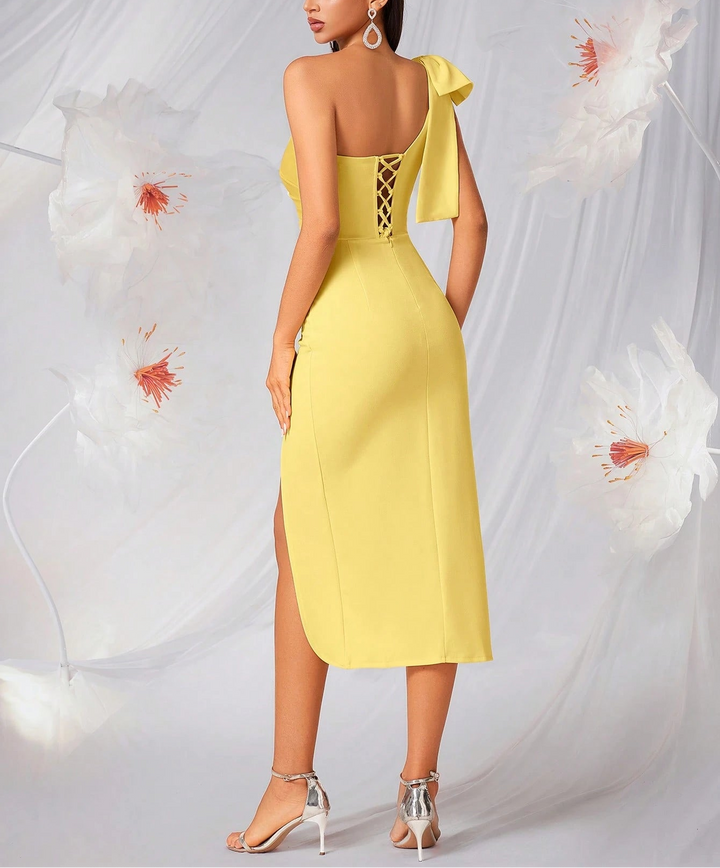 Rochie midi SHEIN, galben