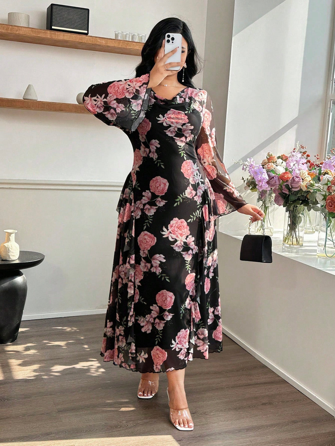 Rochie SHEIN, vișiniu