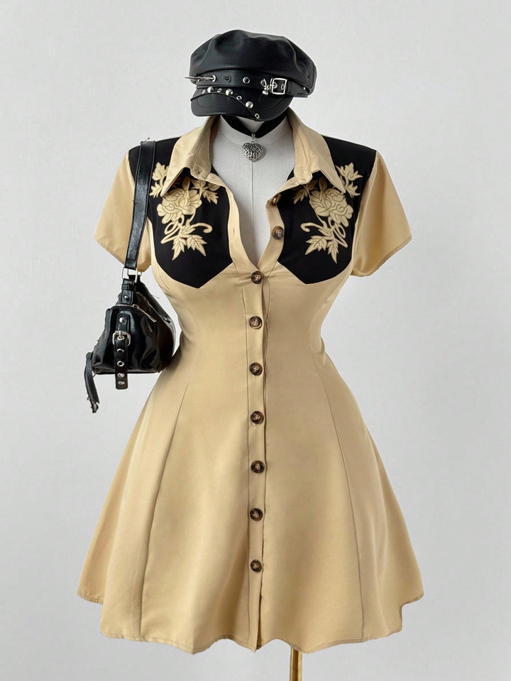 Rochie SHEIN, kaki