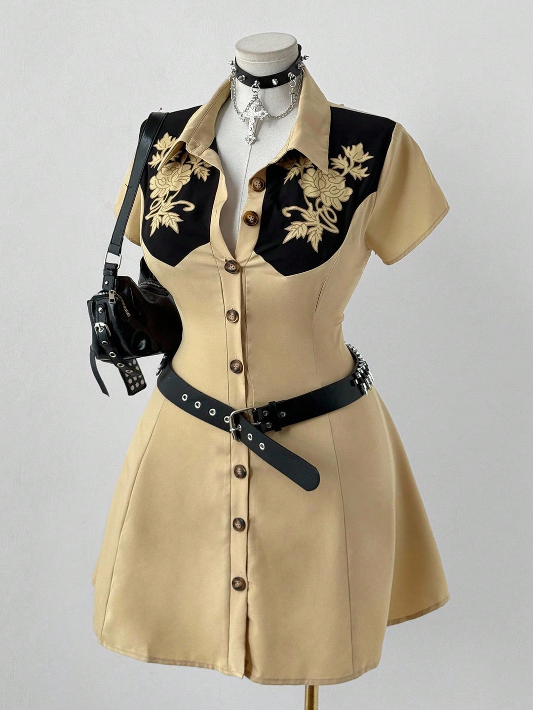 Rochie SHEIN, kaki