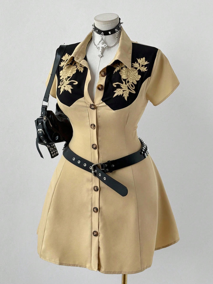 Rochie SHEIN, kaki