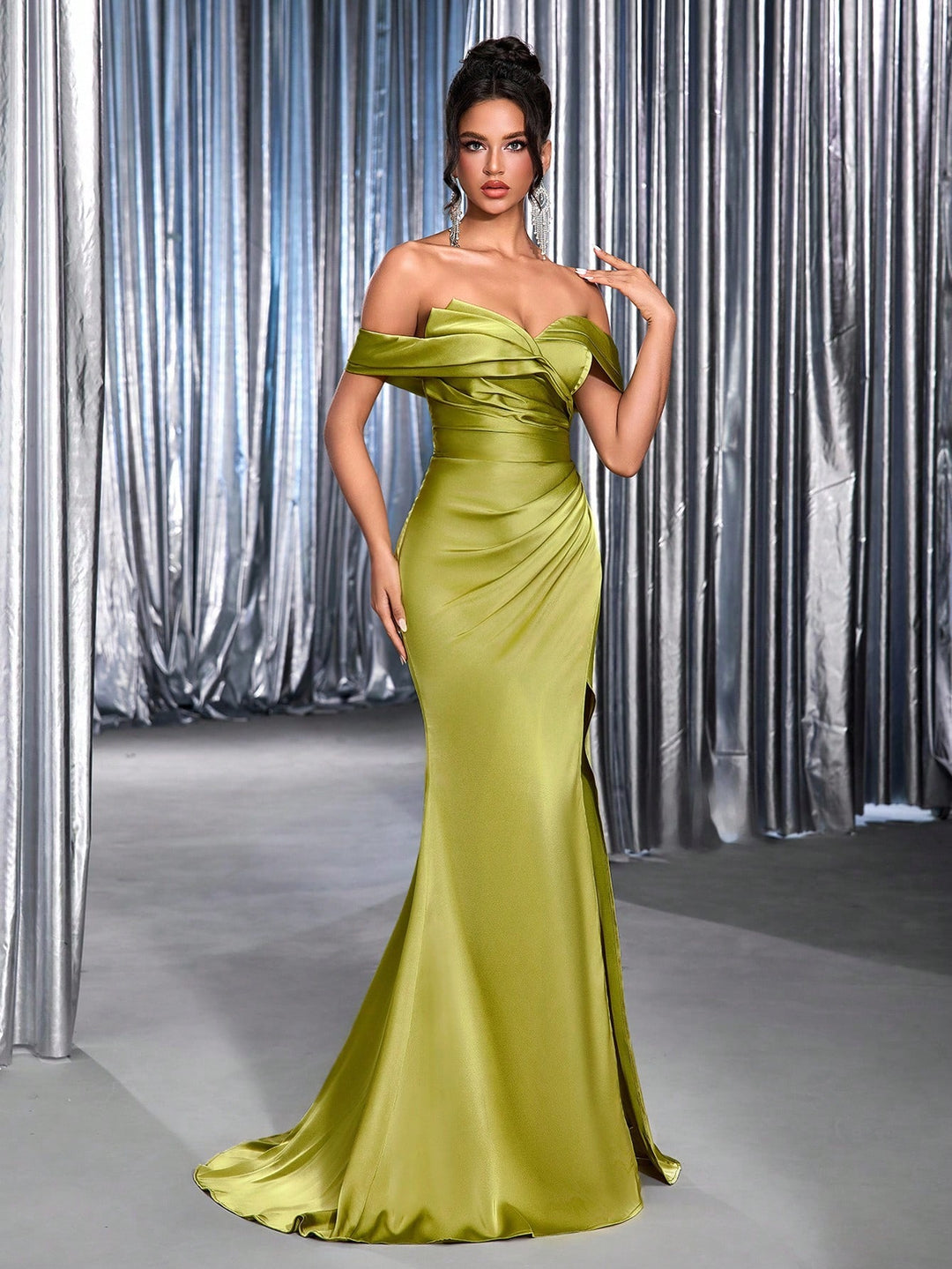 Rochie maxi SHEIN, verde