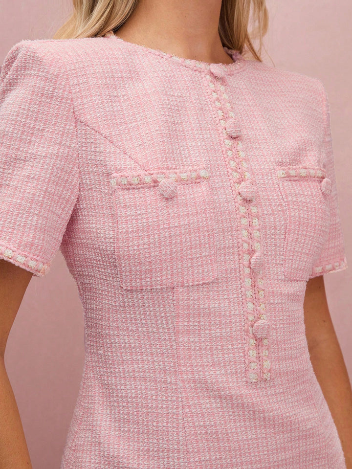 Rochie scurtă SHEIN, roz