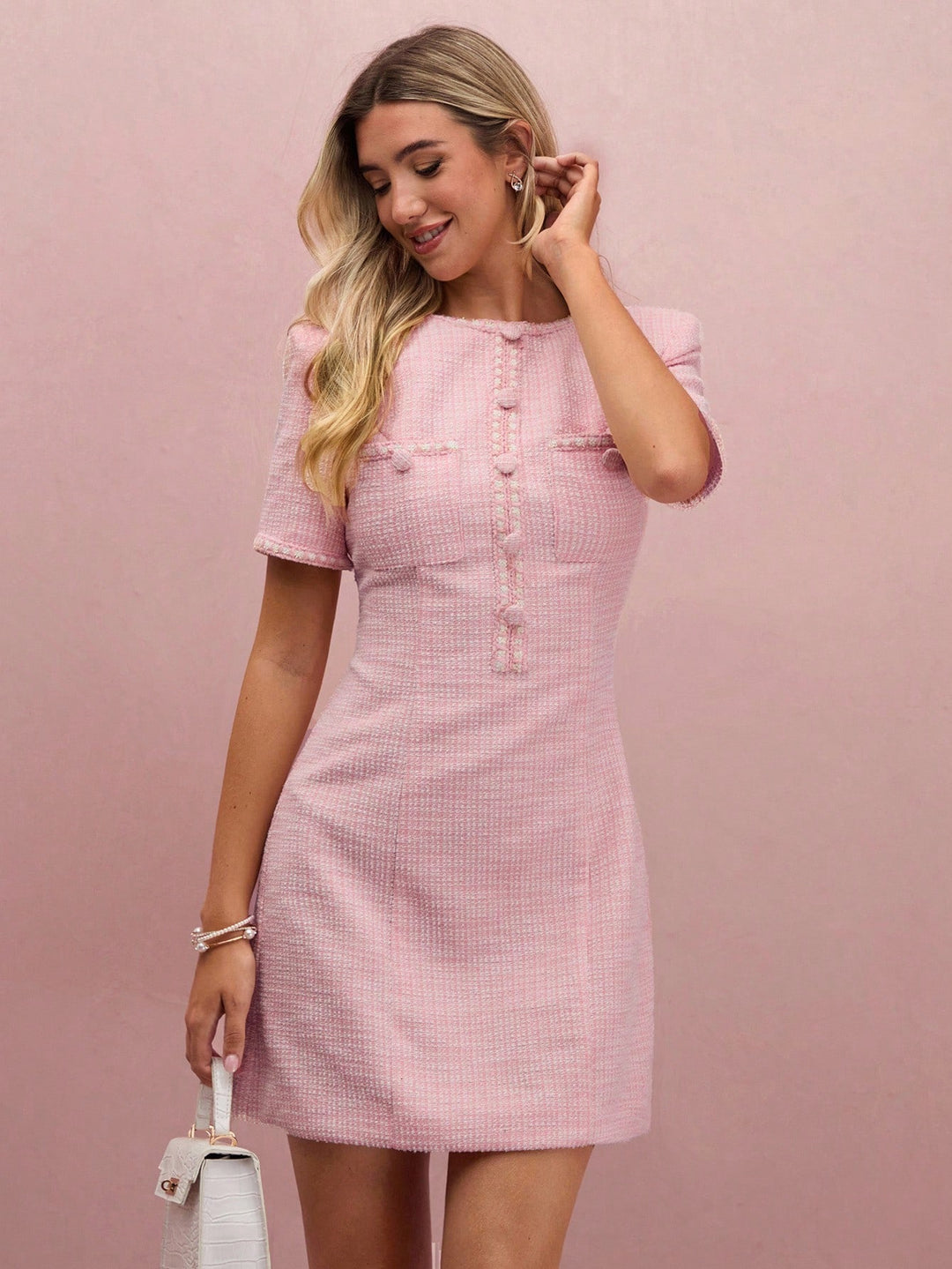 Rochie scurtă SHEIN, roz