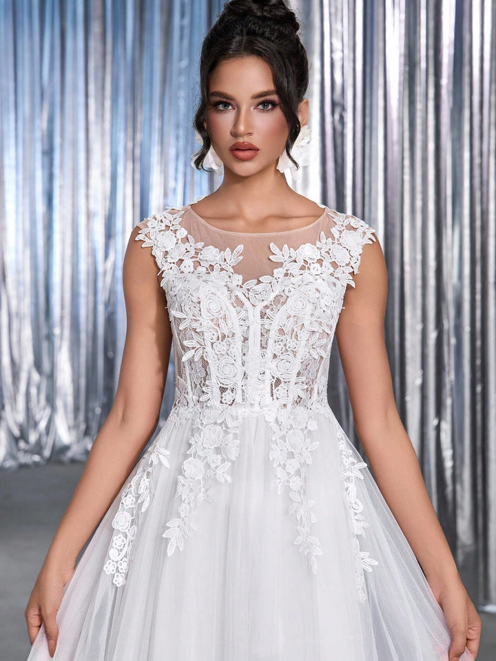 Rochie de ocazie și bridal SHEIN, alb
