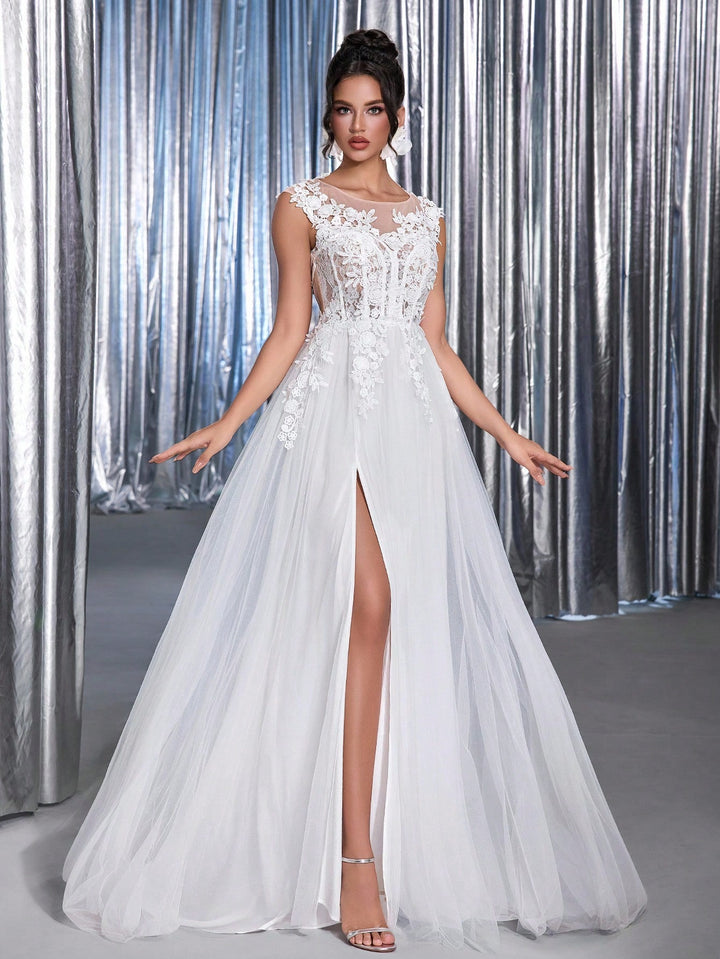 Rochie de ocazie și bridal SHEIN, alb