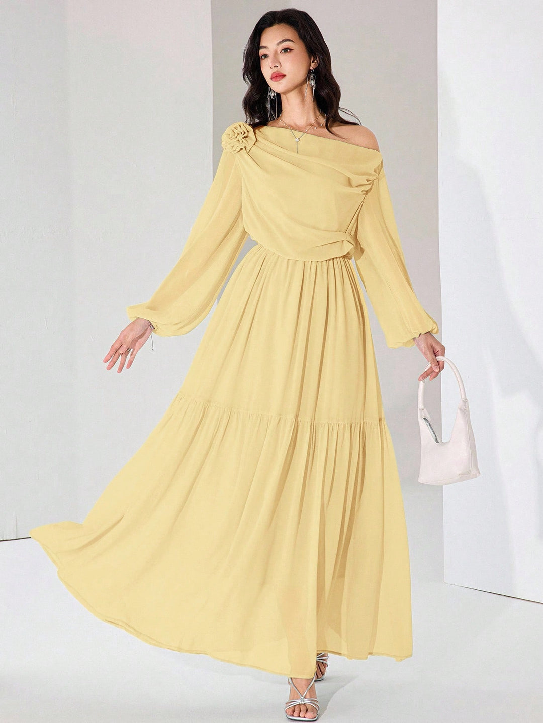 Rochie maxi SHEIN, galben