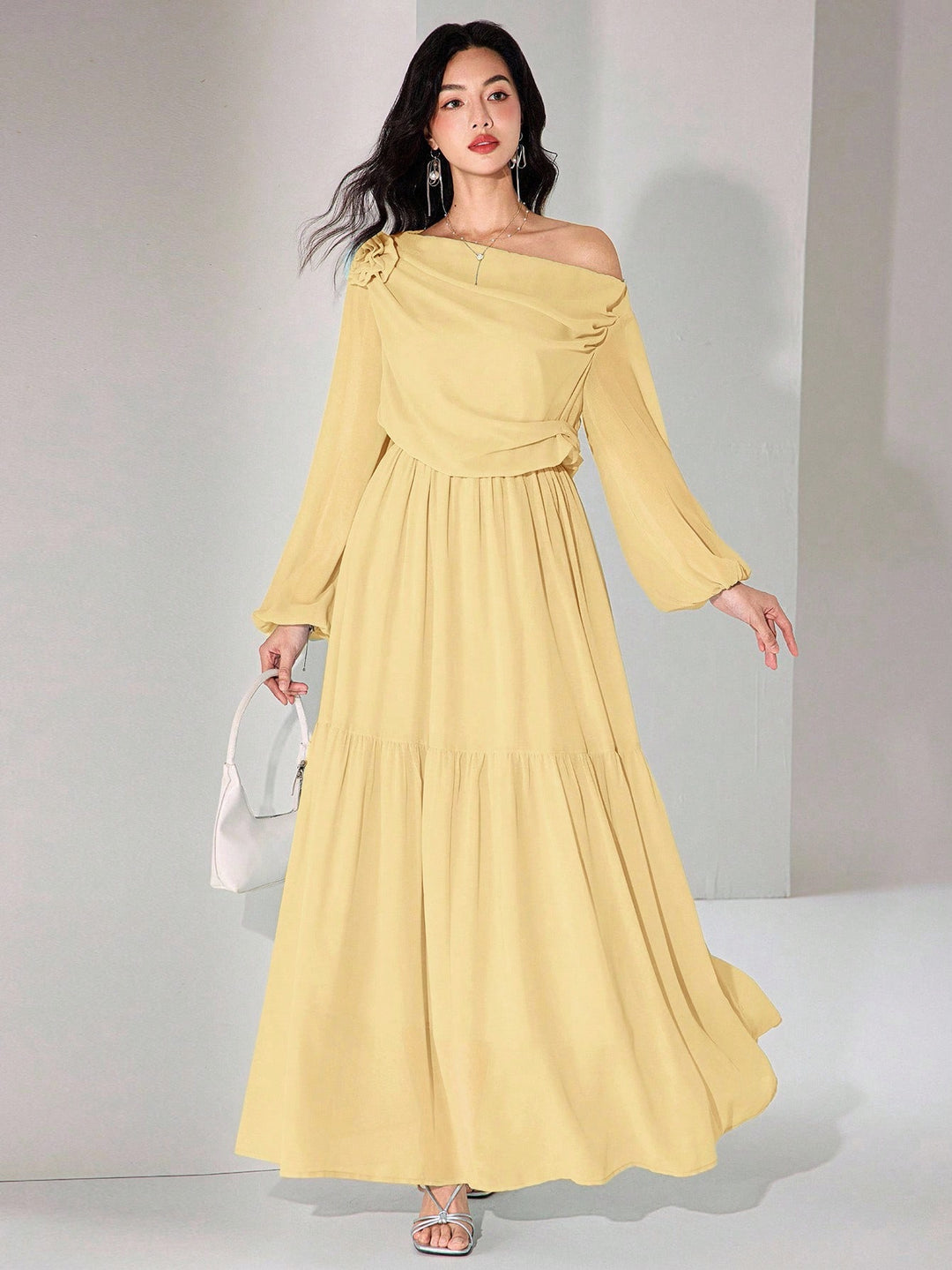 Rochie maxi SHEIN, galben