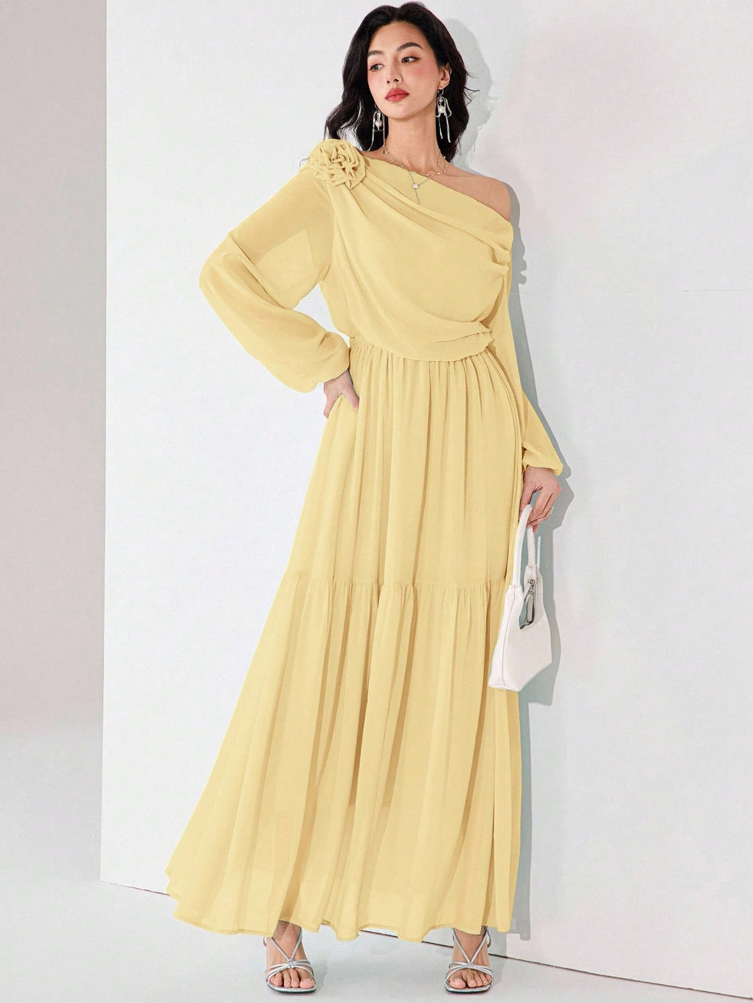 Rochie maxi SHEIN, galben