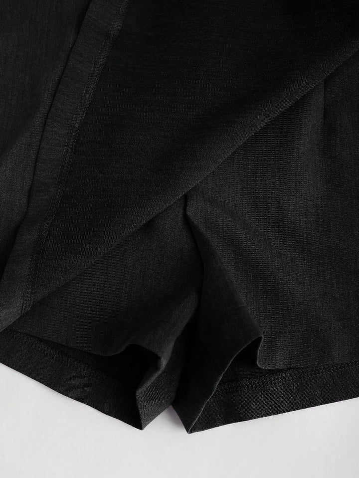 Pantaloni scurți SHEIN, negru