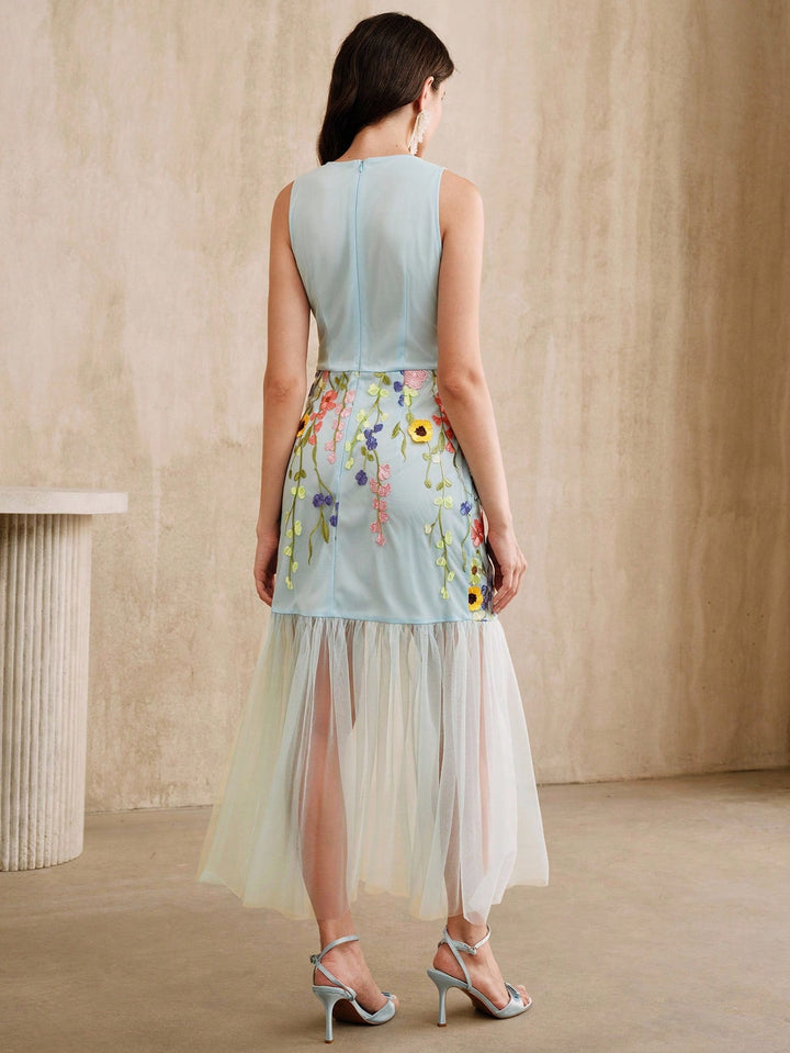 Rochie maxi SHEIN, albastru