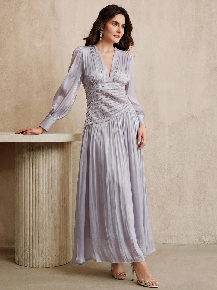 Rochie maxi SHEIN, gri