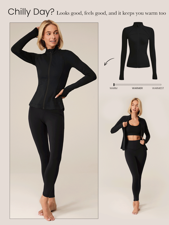 SHEIN Sport dzseki, fekete