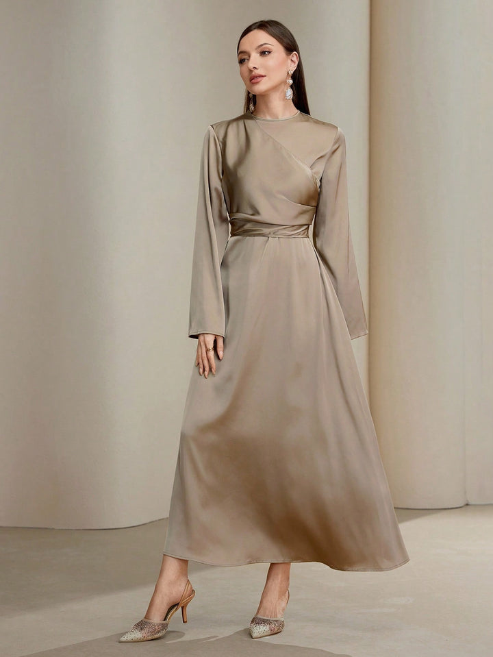 Rochie maxi SHEIN, kaki