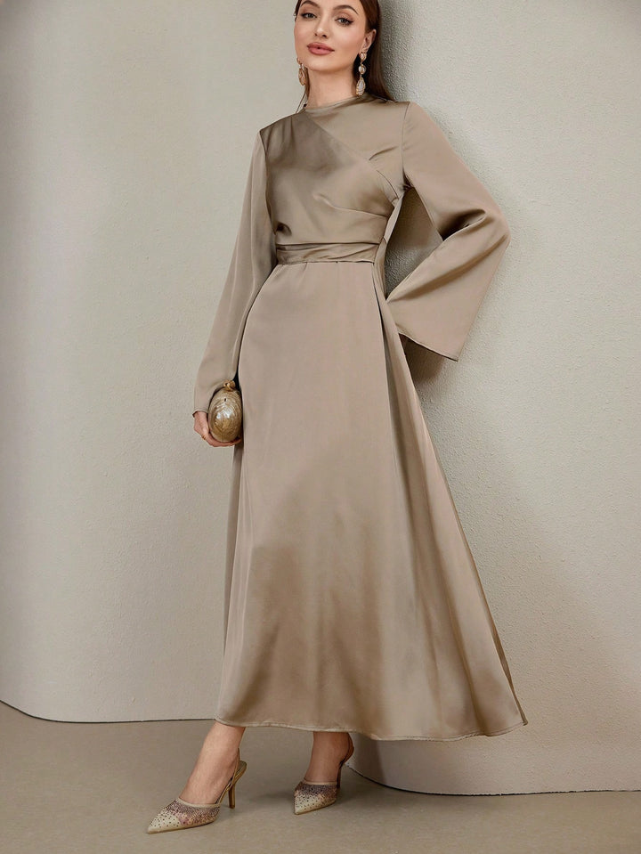 Rochie maxi SHEIN, kaki