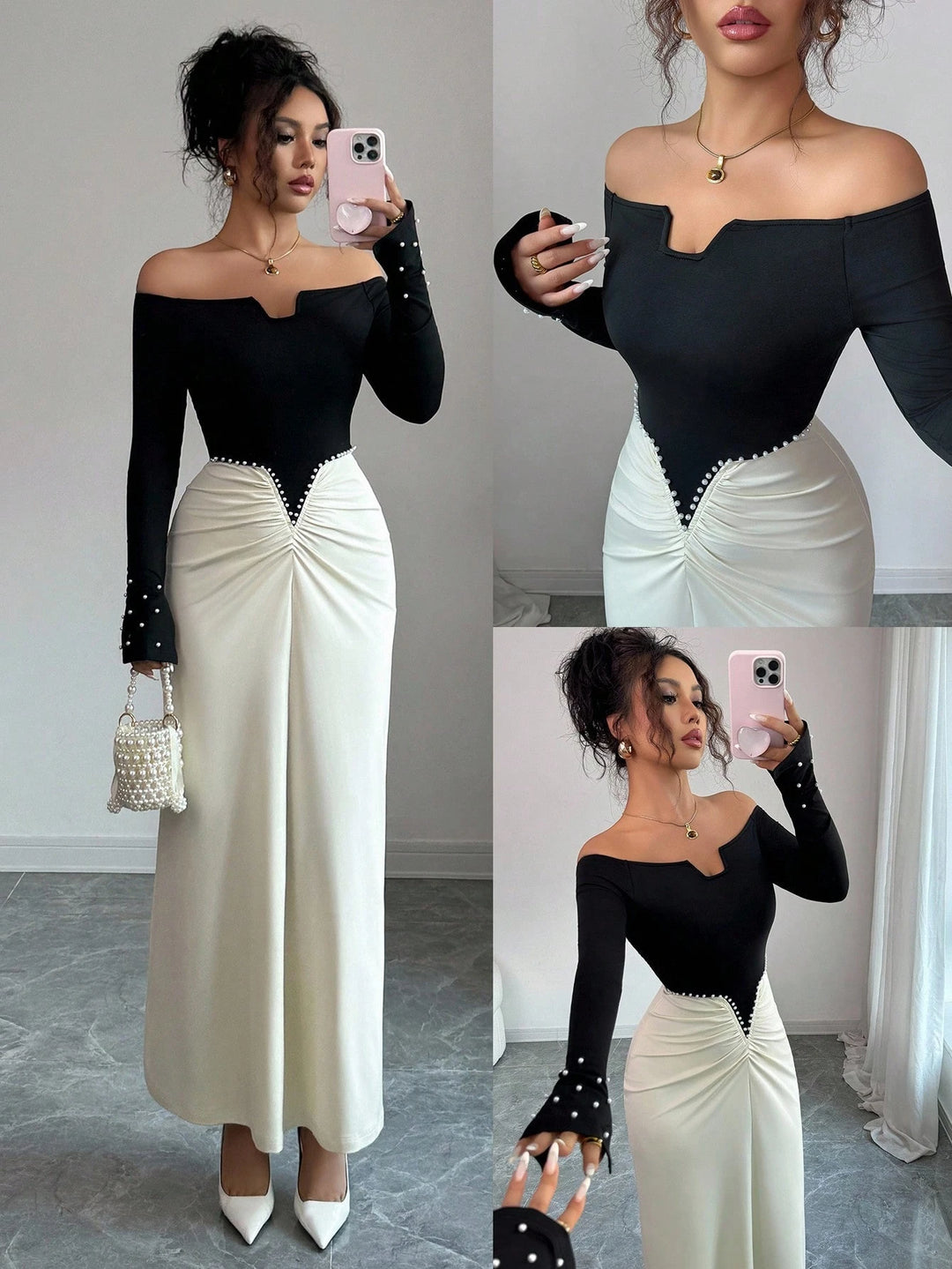 Rochie maxi SHEIN, mix culori