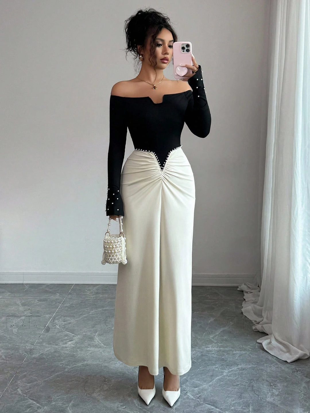 Rochie maxi SHEIN, mix culori