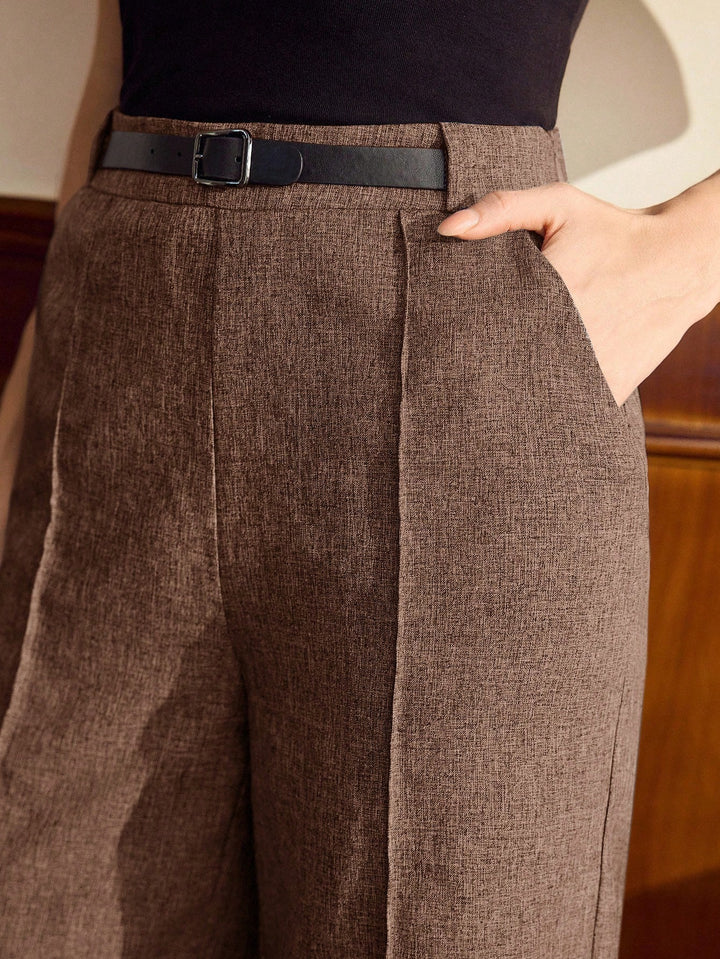 Pantaloni SHEIN, maro