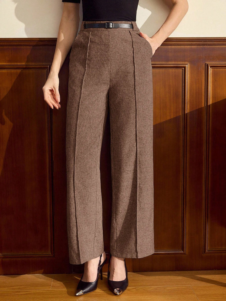 Pantaloni SHEIN, maro