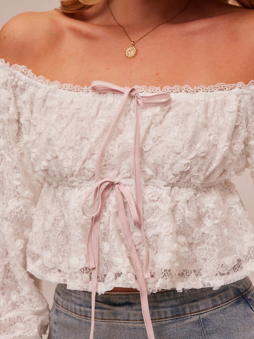 Top SHEIN, alb