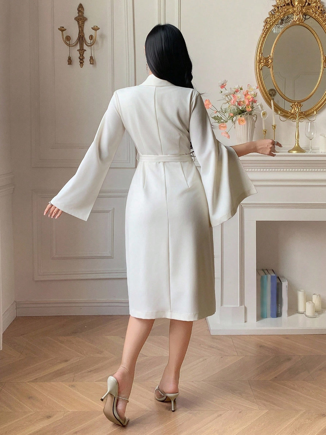 Rochie midi SHEIN, bej