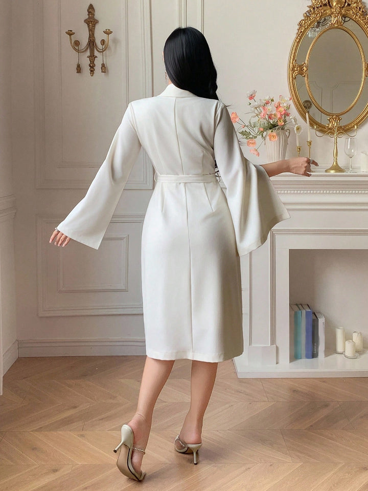 Rochie midi SHEIN, bej